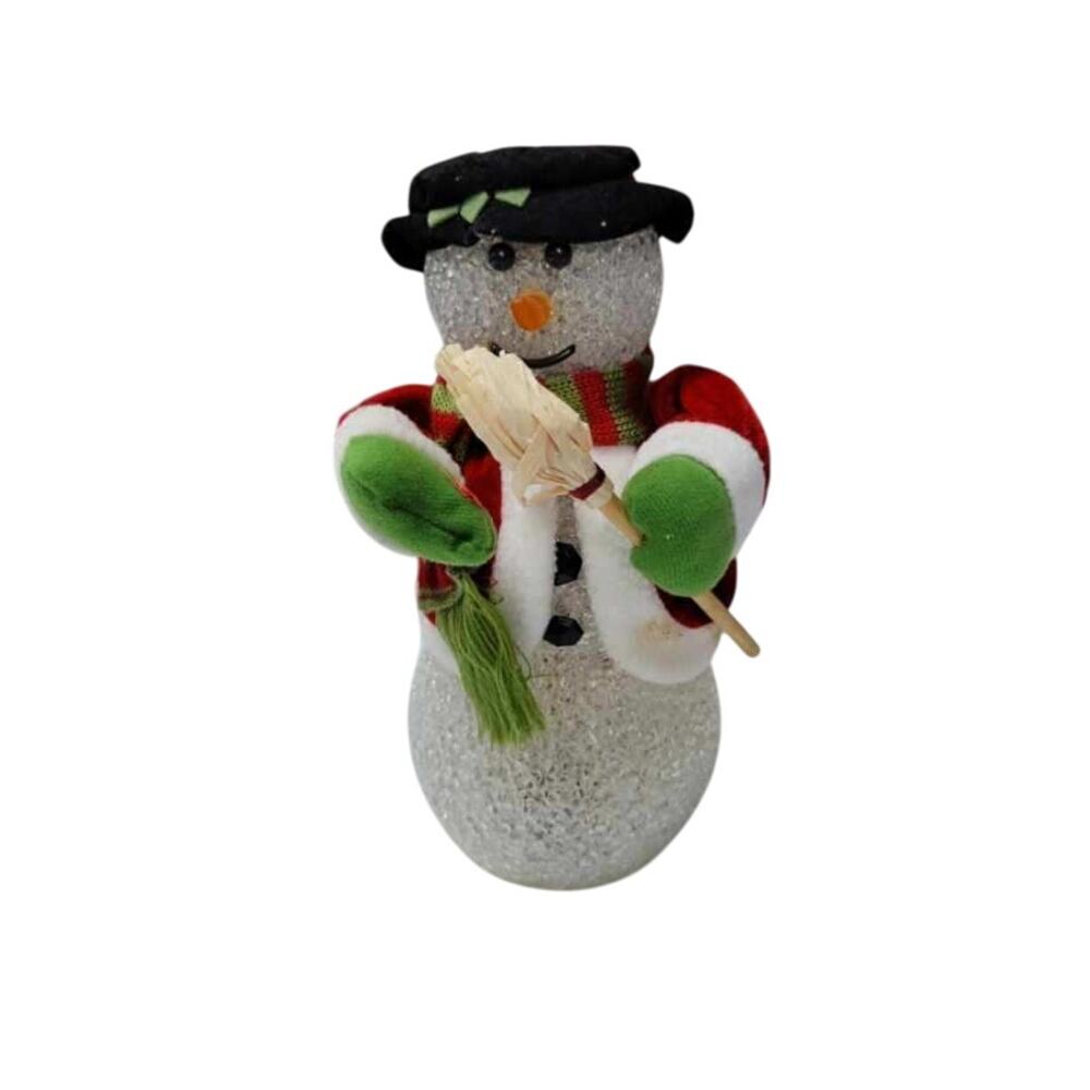 Vintage Avon Chilly Sam Light Up Snowman Color Changing Lamp Christmas